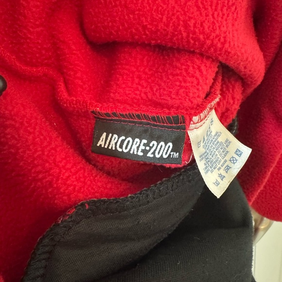 Lands’ End Aircore 200 Red Poly Fleece Full Zip Front Jacket- size LP (14/16) - Picture 5 of 7